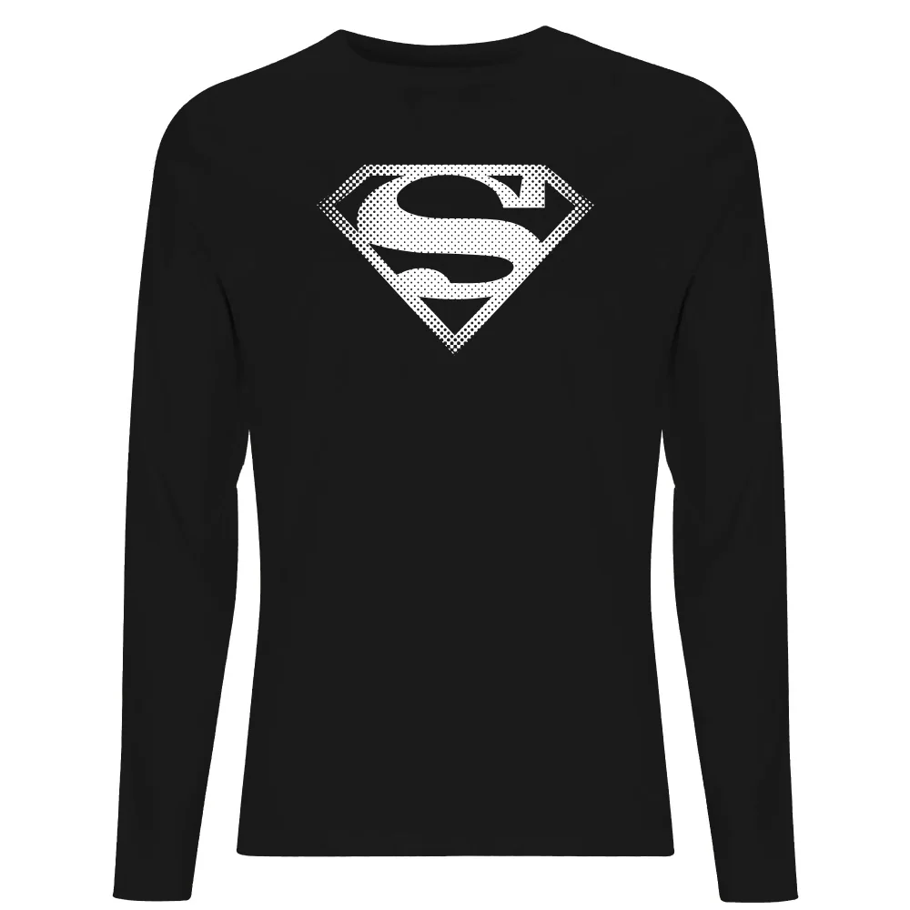Superman Spot Logo Men's Long Sleeve T-Shirt - Black - XS Image 1