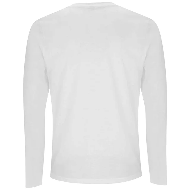 Justice League Flash Logo Men's Long Sleeve T-Shirt - White