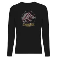 Jurassic Park Lost Control Men's Long Sleeve T-Shirt - Black - undefined undefined