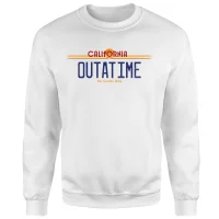 Back To The Future Outatime Plate Sweatshirt - White - undefined undefined
