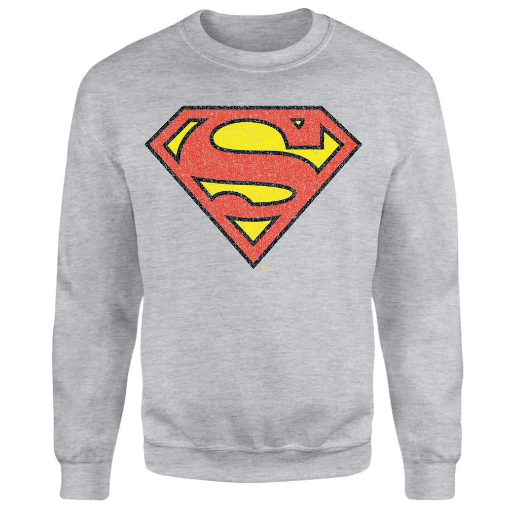Official Superman Crackle Logo Sweatshirt - Grey - S Image 1