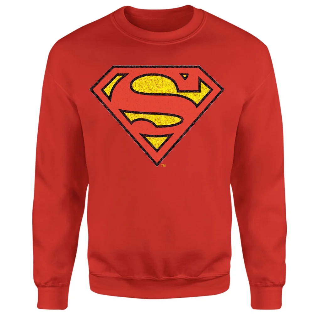 Official Superman Crackle Logo Sweatshirt - Red - S Image 1