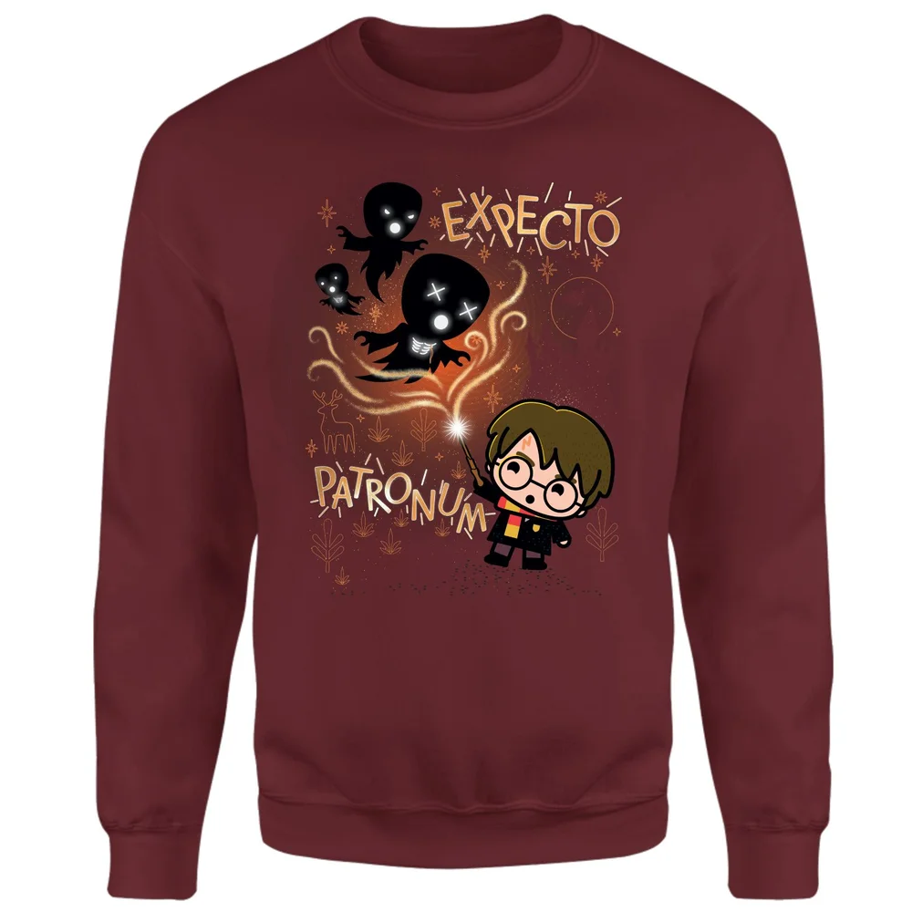 Harry Potter Kids Expecto Patronum Sweatshirt - Burgundy - S Image 1