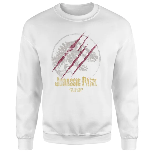 Jurassic Park Lost Control Sweatshirt - White