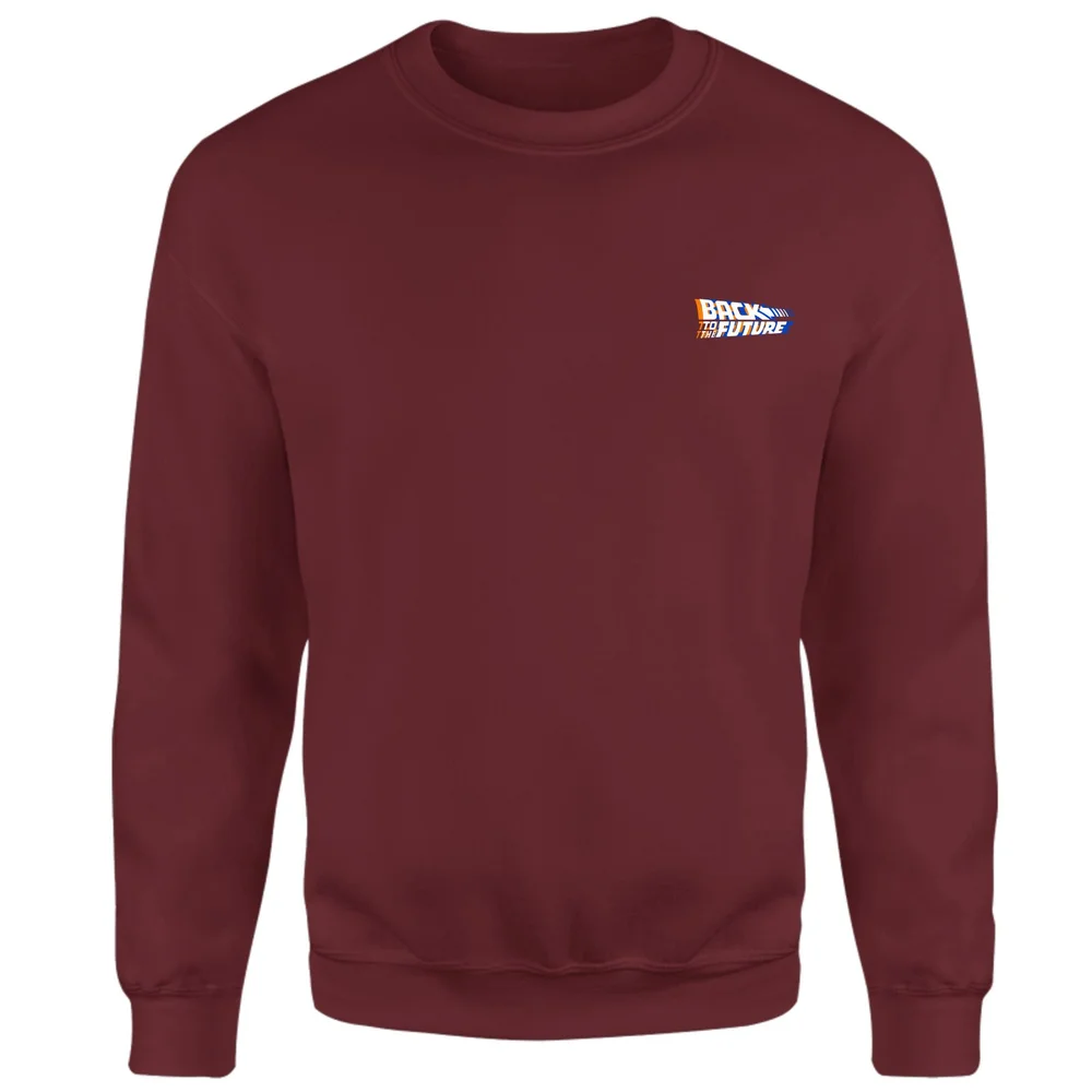Back To The Future Sweatshirt - Burgundy - XS Image 1