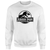 Jurassic Park Logo Sweatshirt - White - undefined undefined