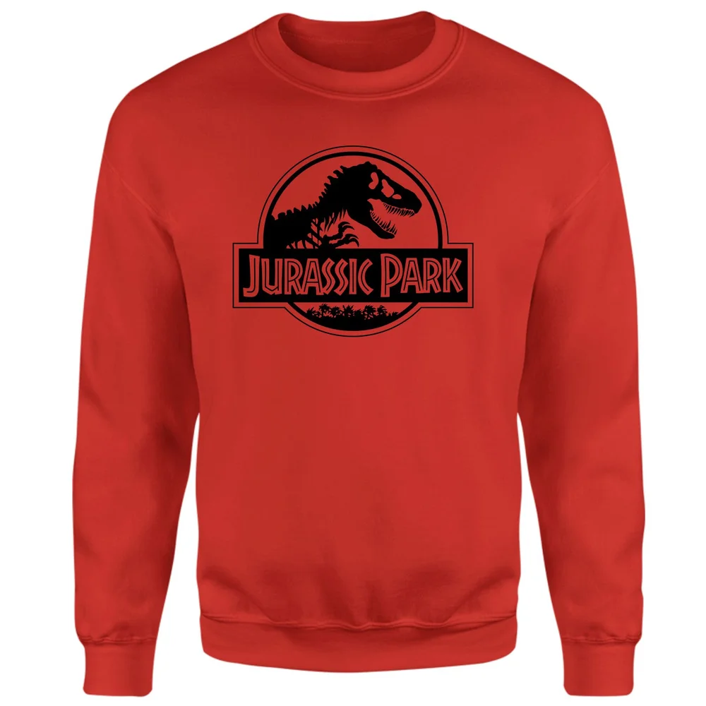 Jurassic Park Logo Sweatshirt - Red - S Image 1