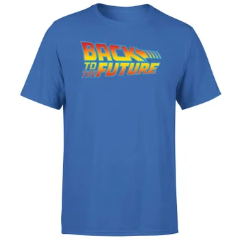 Back To The Future Classic Logo Men's T-Shirt - Blue