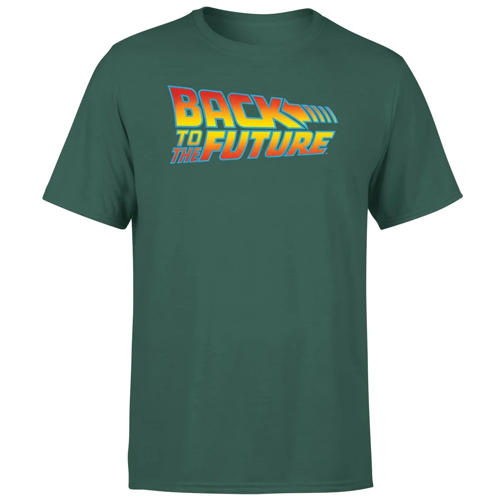 Back To The Future Classic Logo Men's T-Shirt - Green - S Image 1