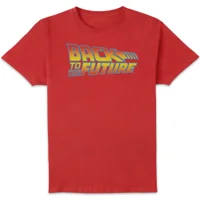 Back To The Future Classic Logo Men's T-Shirt - Red - undefined undefined
