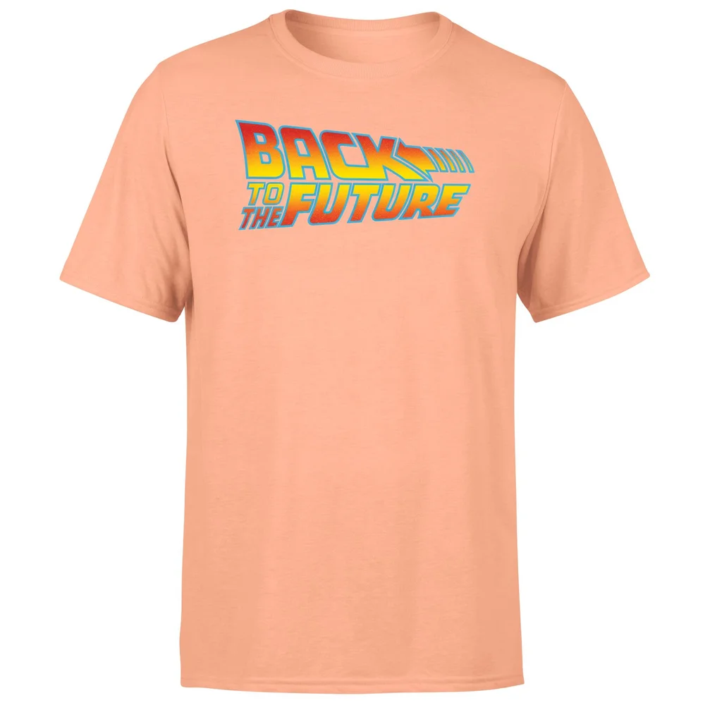 Back To The Future Classic Logo Men's T-Shirt - Coral - S Image 1