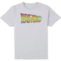 Back To The Future Classic Logo Men's T-Shirt - White - undefined undefined