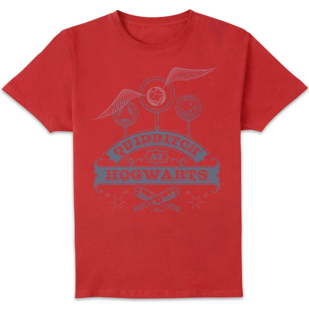 Harry Potter Quidditch At Hogwarts Men's T-Shirt - Red - S Image 1