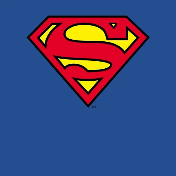 Official Superman Shield Men's T-Shirt - Blue