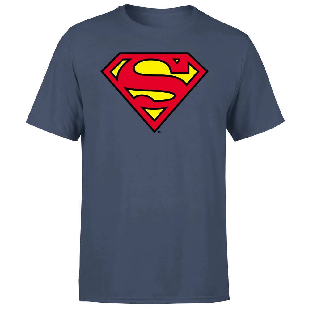 Official Superman Shield Men's T-Shirt - Navy - S Image 1