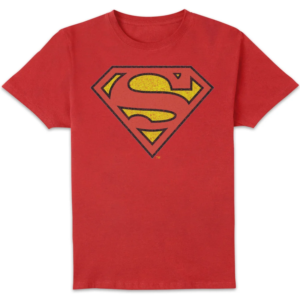 Official Superman Crackle Logo Men's T-Shirt - Red - S Image 1