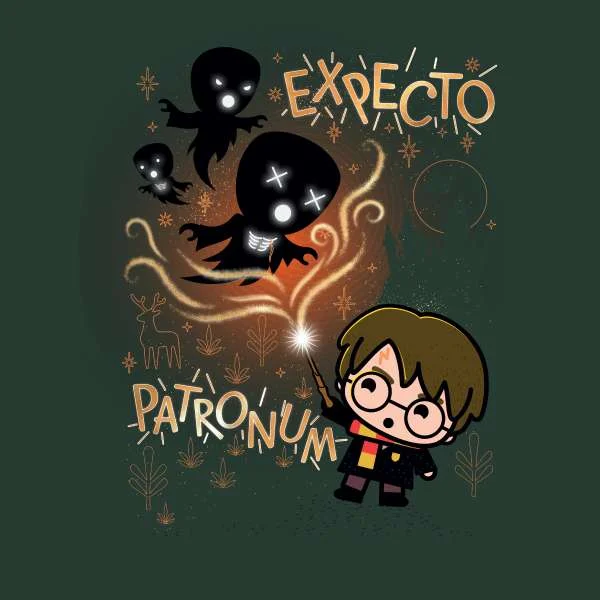Harry Potter Kids Expecto Patronum Men's T-Shirt - Green