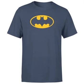 Justice League Batman Logo Men's T-Shirt - Navy