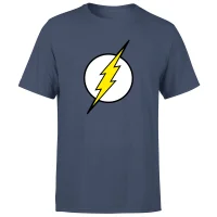 Justice League Flash Logo Men's T-Shirt - Navy - undefined undefined
