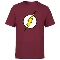 Justice League Flash Logo Men's T-Shirt - Burgundy - undefined undefined