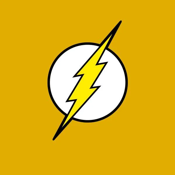 Justice League Flash Logo Men's T-Shirt - Mustard