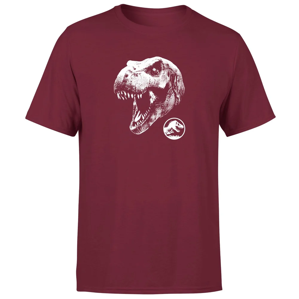 Jurassic Park T Rex Men's T-Shirt - Burgundy - S Image 1