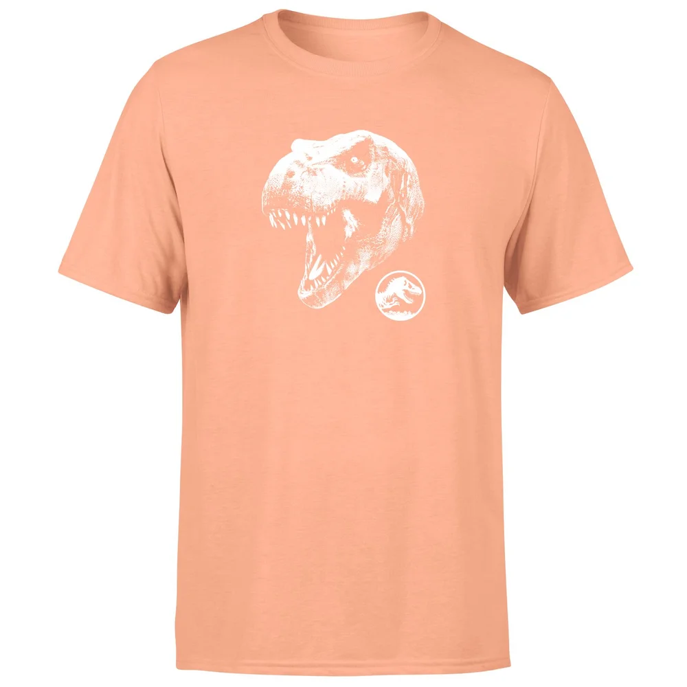 Jurassic Park T Rex Men's T-Shirt - Coral - S Image 1