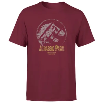 Jurassic Park Lost Control Men's T-Shirt - Burgundy
