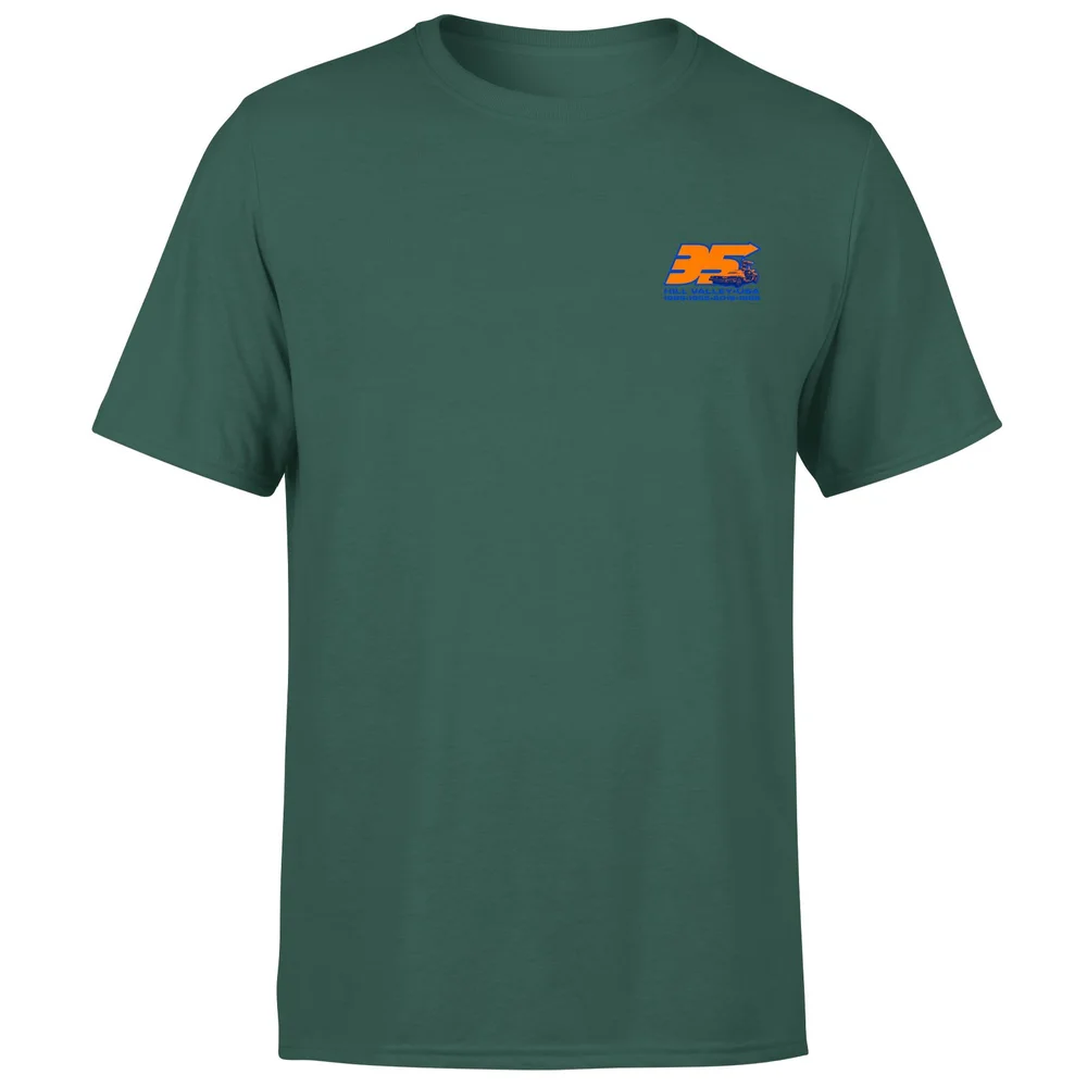 Back To The Future 35 Hill Valley Front Men's T-Shirt - Green - S Image 1