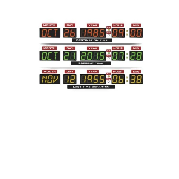 Back To The Future Destination Clock Women's T-Shirt - White