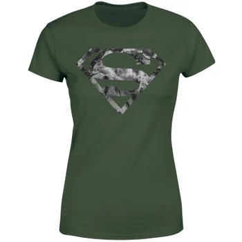 Marble Superman Logo Women's T-Shirt - Green