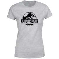 Jurassic Park Logo Women's T-Shirt - Grey - undefined undefined