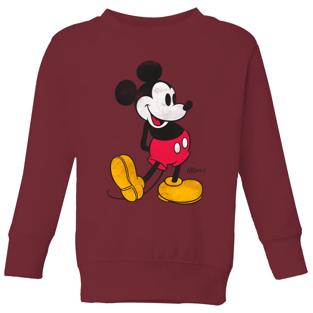 Disney Mickey Mouse Classic Kick Kids' Sweatshirt - Burgundy - 3-4 Years Image 1