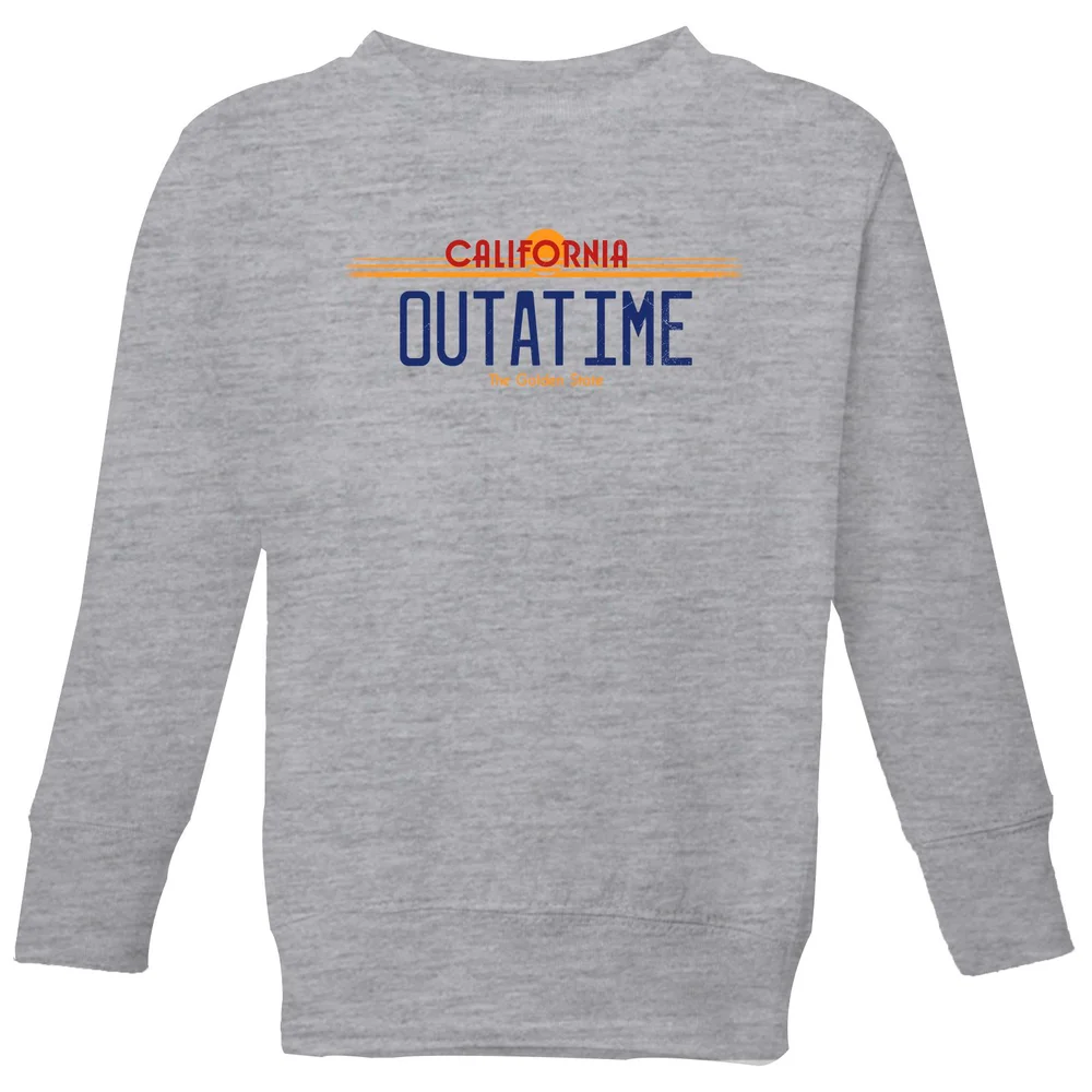 Back To The Future Outatime Plate Kids' Sweatshirt - Grey - 11-12 Years Image 1