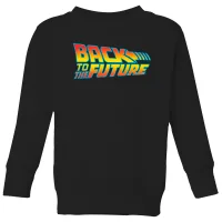 Back To The Future Classic Logo Kids' Sweatshirt - Black - undefined undefined