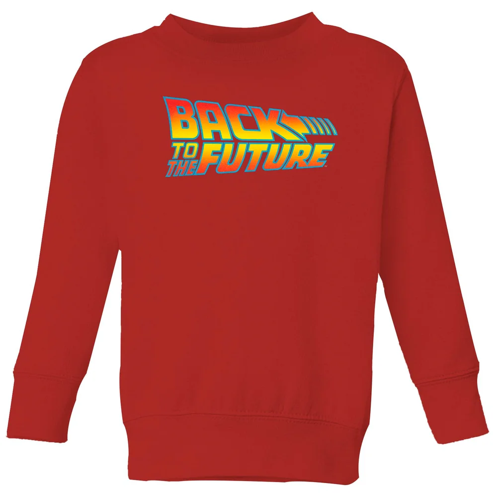 Back To The Future Classic Logo Kids' Sweatshirt - Red - 3-4 Years Image 1