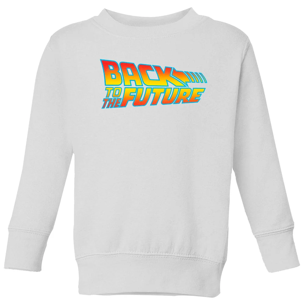 Back To The Future Classic Logo Kids' Sweatshirt - White - 11-12 Years Image 1