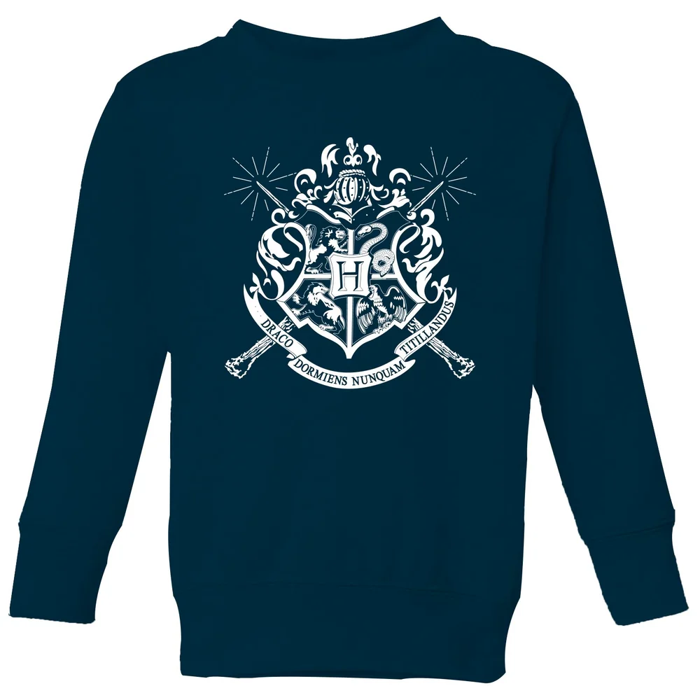 Harry Potter Hogwarts House Crest Kids' Sweatshirt - Navy - 3-4 Years Image 1