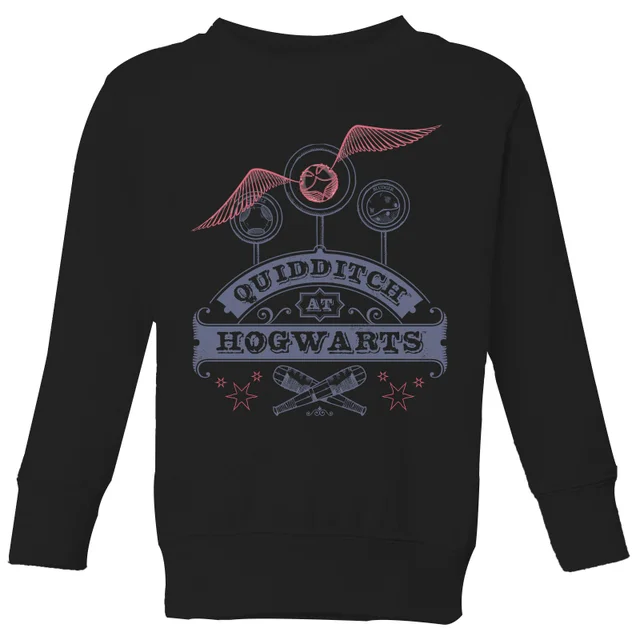 Harry Potter Quidditch At Hogwarts Kids' Sweatshirt - Black