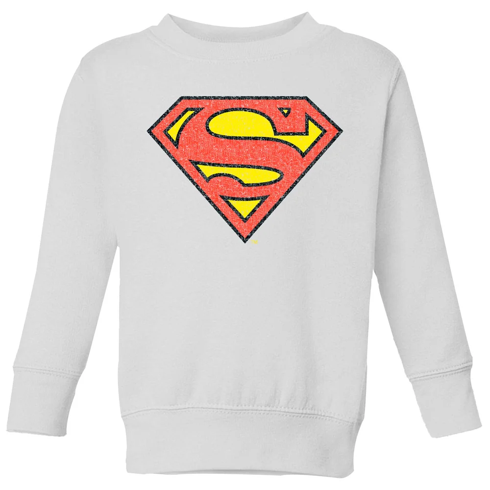 Official Superman Crackle Logo Kids' Sweatshirt - White - 3-4 Years Image 1