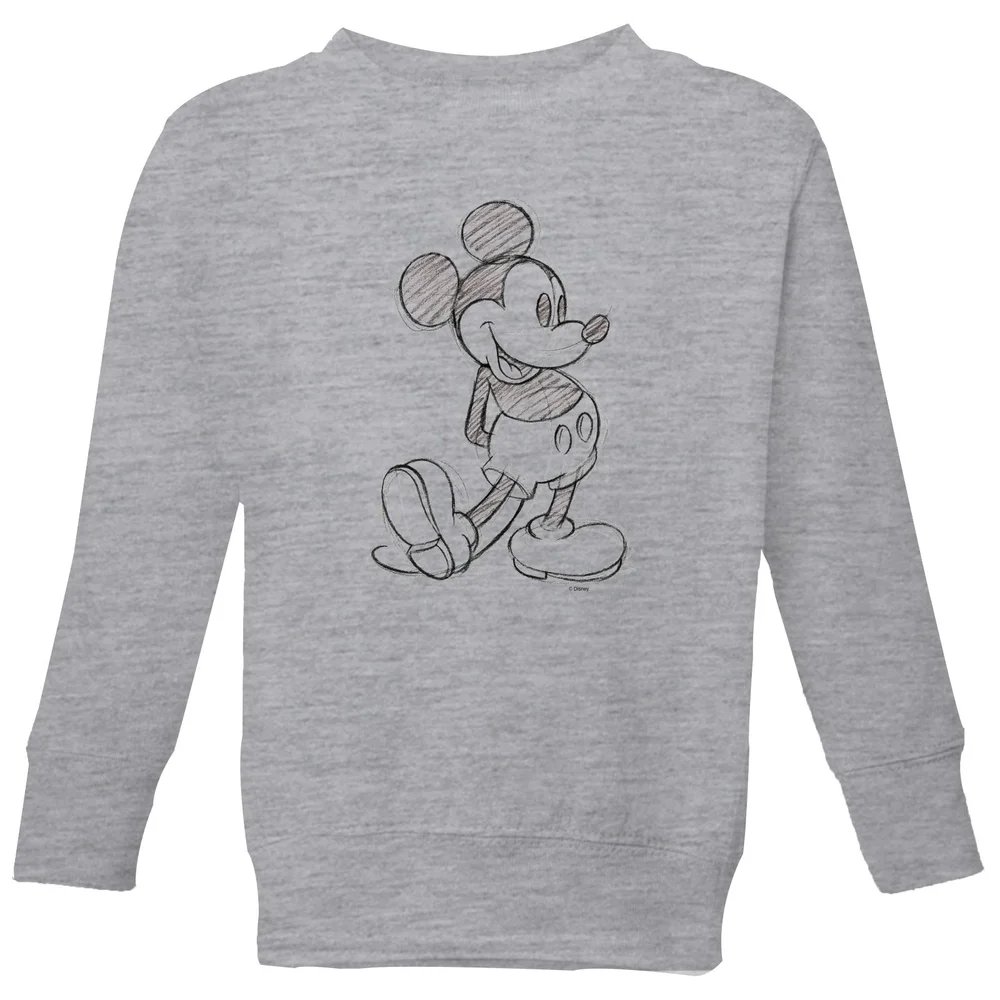 Disney Mickey Mouse Sketch Kids' Sweatshirt - Grey - 3-4 Years Image 1
