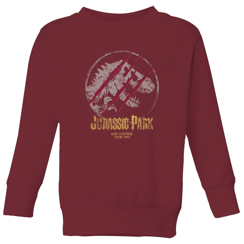 Jurassic Park Lost Control Kids' Sweatshirt - Burgundy - 3-4 Years Image 1