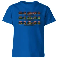 Back To The Future Destination Clock Kids' T-Shirt - Blue - undefined undefined