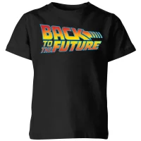 Back To The Future Classic Logo Kids' T-Shirt - Black - undefined undefined
