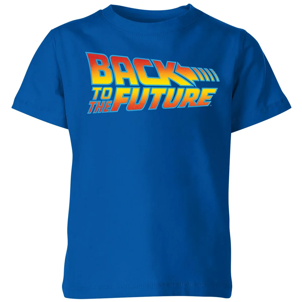 Back To The Future Classic Logo Kids' T-Shirt - Blue - 3-4 Years Image 1
