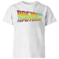 Back To The Future Classic Logo Kids' T-Shirt - White - undefined undefined