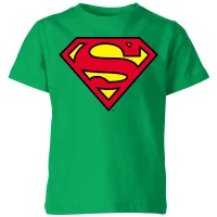 Official Superman Shield Kids' T-Shirt - Green - undefined undefined