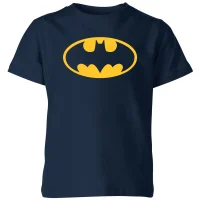Justice League Batman Logo Kids' T-Shirt - Navy - undefined undefined