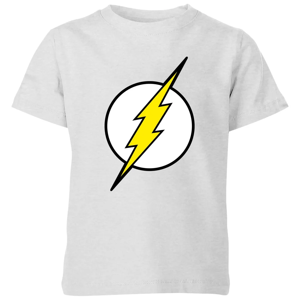 Justice League Flash Logo Kids' T-Shirt - Grey - 3-4 Years Image 1