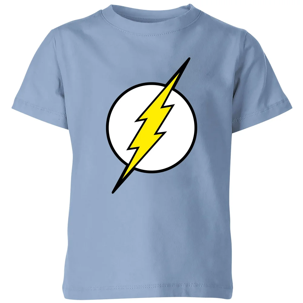 Justice League Flash Logo Kids' T-Shirt - Sky Blue - 3-4 Years Image 1